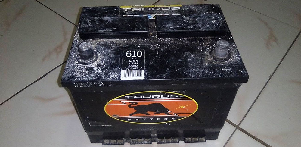 Dead car battery